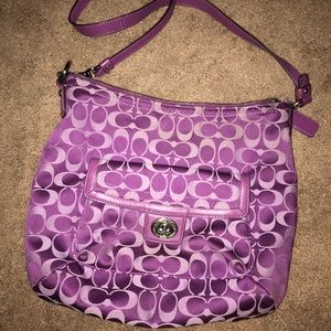 Coach Penelope Crossbody Purple Purse